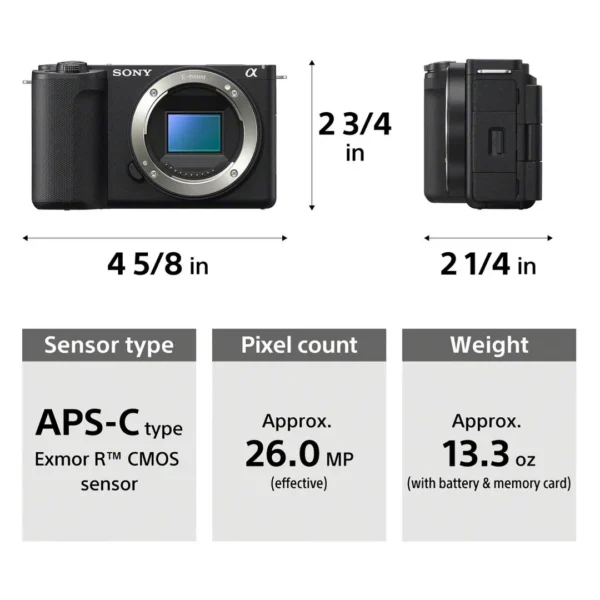 Sony ZV-E10 II Mirrorless Camera with 16-50mm Lens (Black)