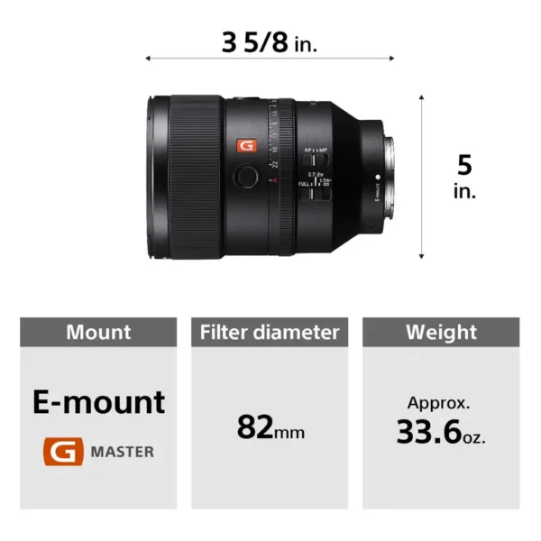 Sony FE 135mm f/1.8 GM Lens