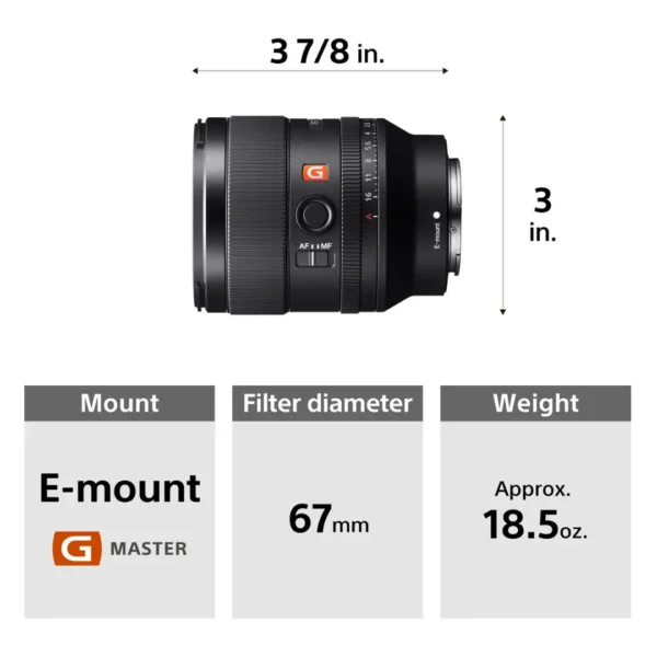Sony FE 35mm f/1.4 GM Lens