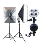 Best YouTube Lighting Setup: 4 in 1 Bulb Softbox Setup (Pair)