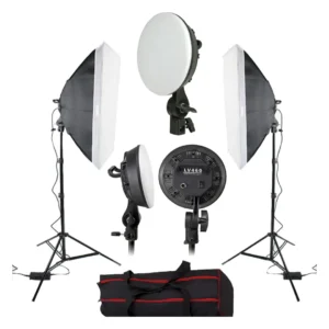 Fotodiox LV460 2-Light Dimmable LED Softbox Kit with Stands