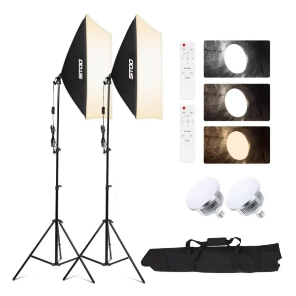 Professional Godox Studio Continuous Softbox Light Kit with Stand