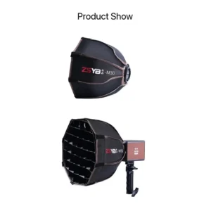 2 – ZSYB W80B LED Light Kit with Softbox – Camera Guide PK