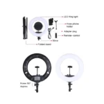 Photography LED Ring Light: Professional Ring Light 96w Cool+Warm LED