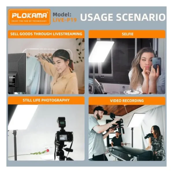 Basic Studio Light for YouTube, Live Streaming & Content Creation