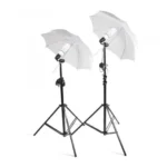 Continuous Umbrella Lighting Setup for Photography