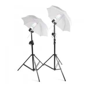 Continuous Umbrella Lighting Setup for Photography