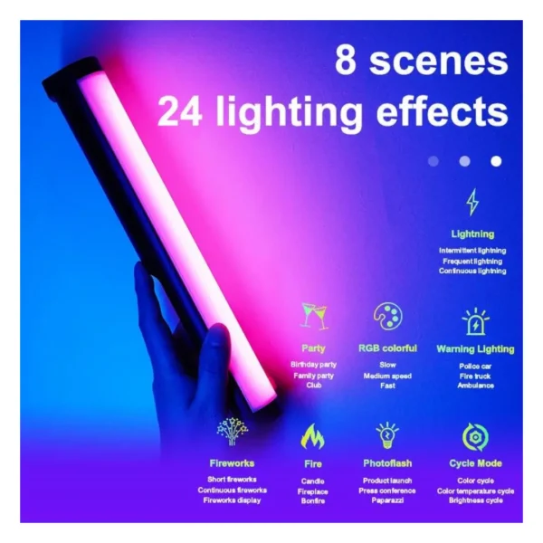 Mamen SL-B02: RGB Handheld Light for Creative Photography & Video