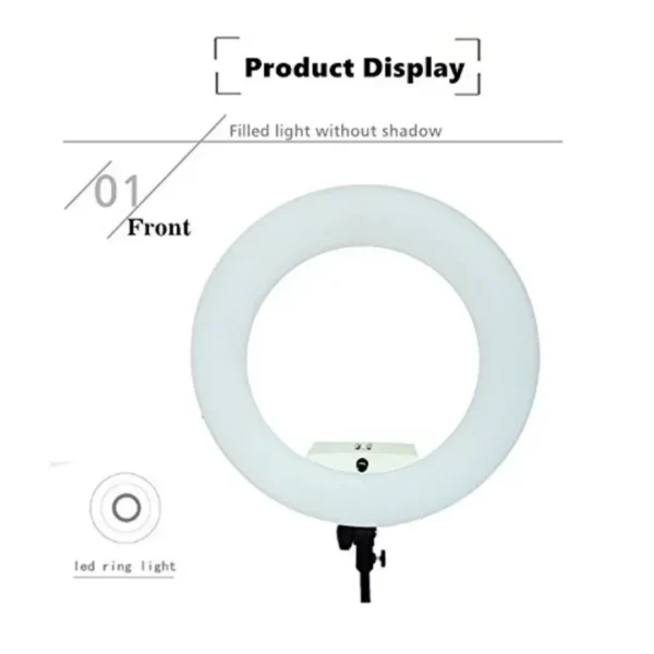 Professional 96W Dimmable Studio-Grade Bi-Color LED Ring Light