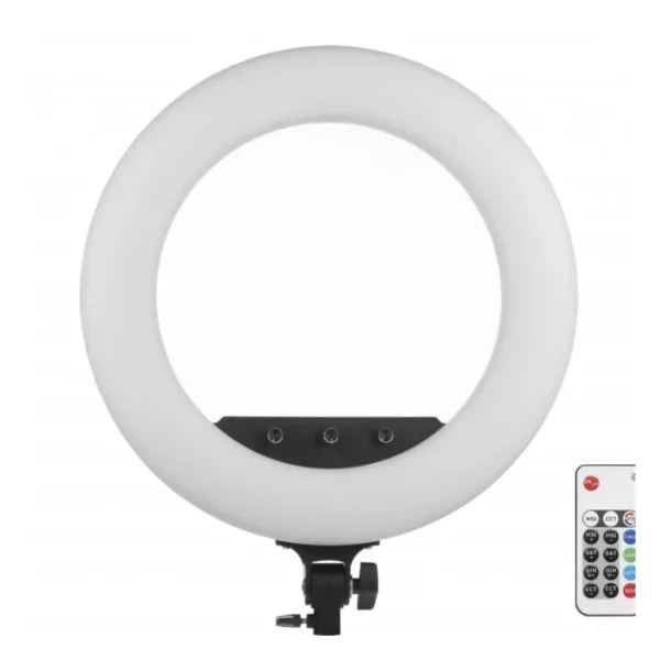 Savage Rainbow RGB Ring Light (17.5″) | Dimmable, Battery-Powered LED