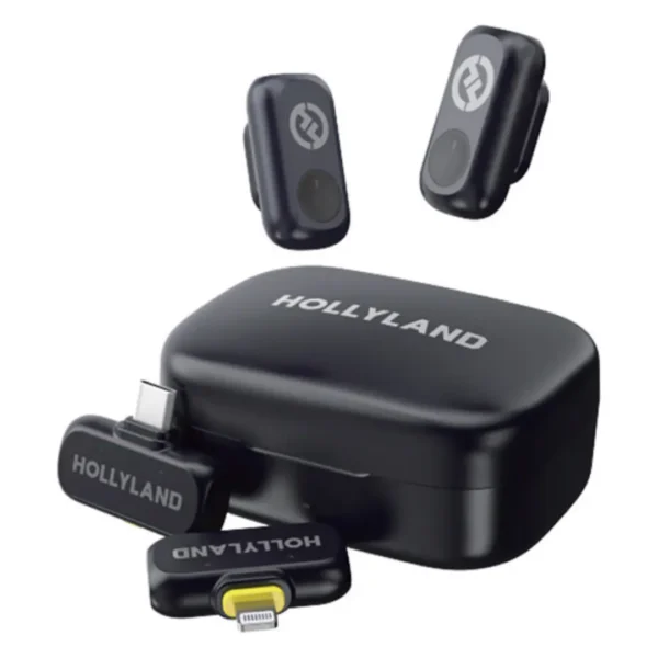 Hollyland LARK A1 Combo 2-Person Wireless Microphone System with USB-C and Lightning Connectors