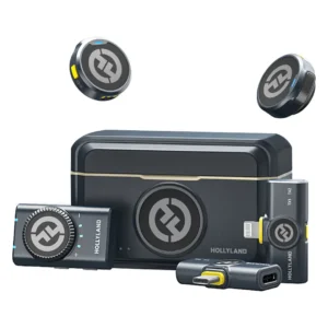 Hollyland LARK M2 DUO 2-Person Wireless Combo Microphone System (2.4 GHz, Shine Charcoal)