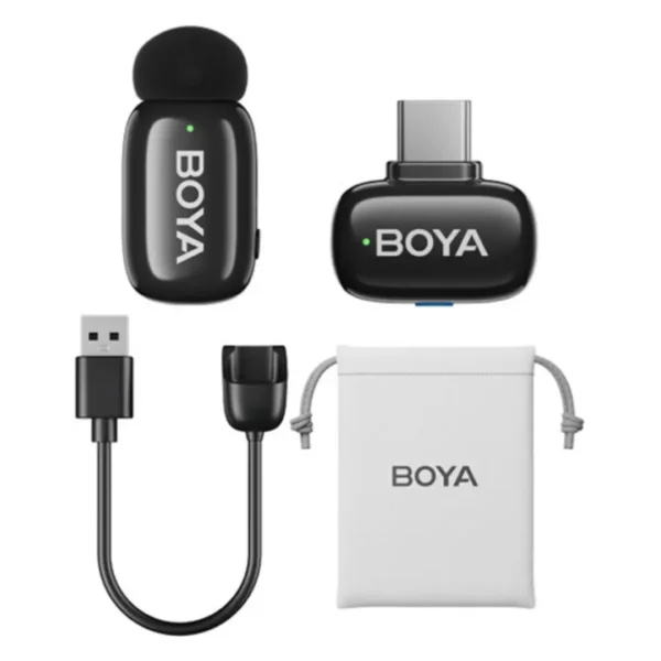 BOYA mini Tiny Wireless Microphone System with USB-C Connector