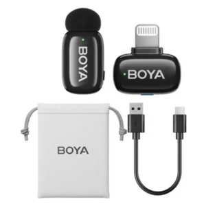 BOYA mini Tiny Wireless Microphone System with Lightning Connector for iOS Devices